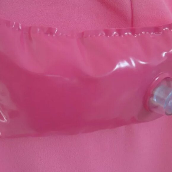 MOSCHINO COUTURE POOL INFLATABLE BARBIE PINK SKIRT ONLY IT40 USA 6 2023 RUNWAY - Picture 7 of 16